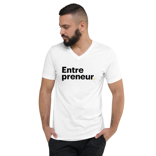 Entre preneur (Periodt!) Unisex Short Sleeve V-Neck T-Shirt